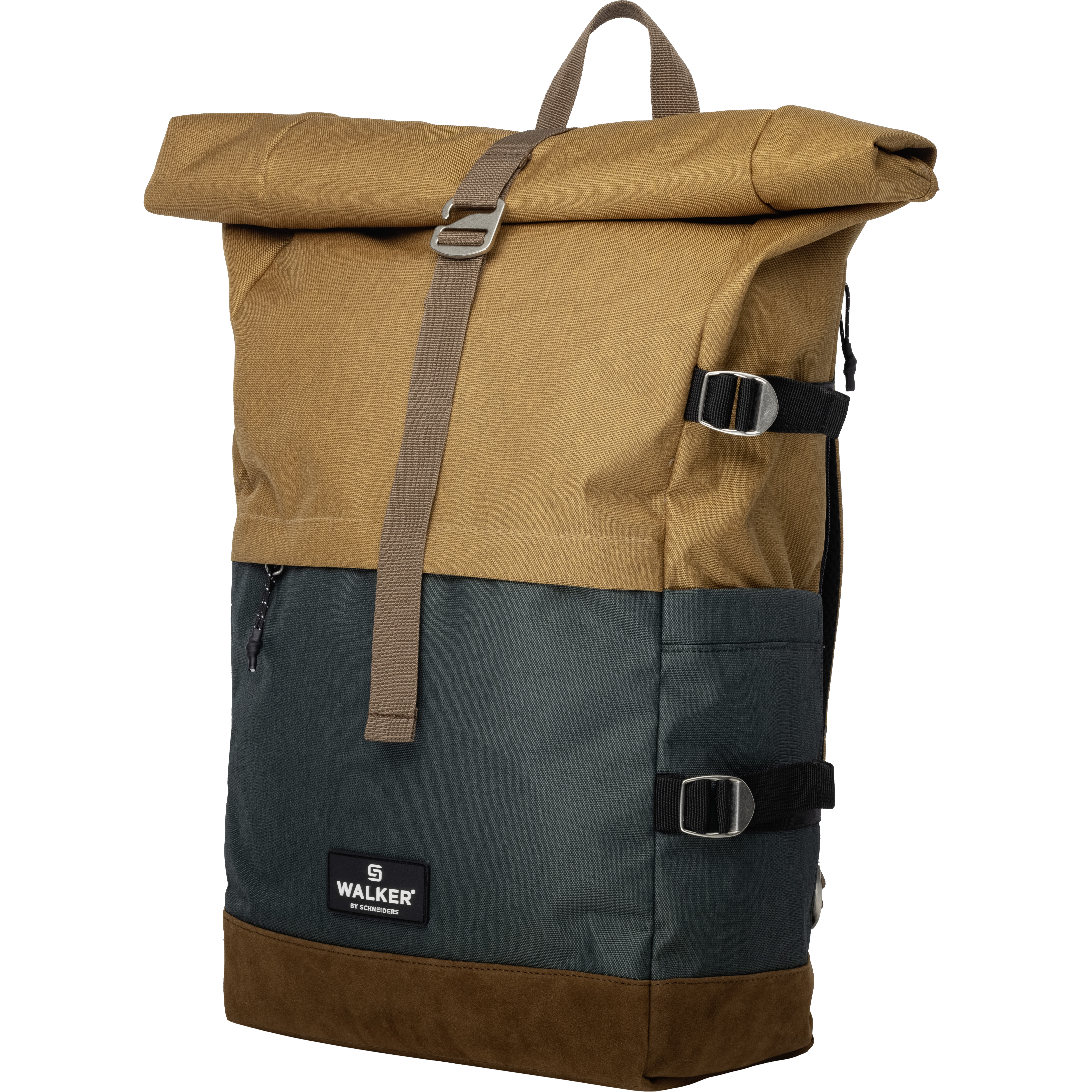 Rucsac Rollup bicolor, compartiment laptop, ergonomic, 30 litri, 29x45–64x17 cm - imagine 4